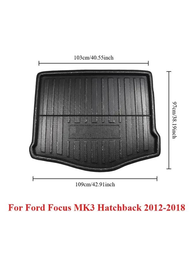 Ford Focus MK3 Hatchback Trunk Mat Cargo Liner 2012 2018 Car Accessories - Image 5